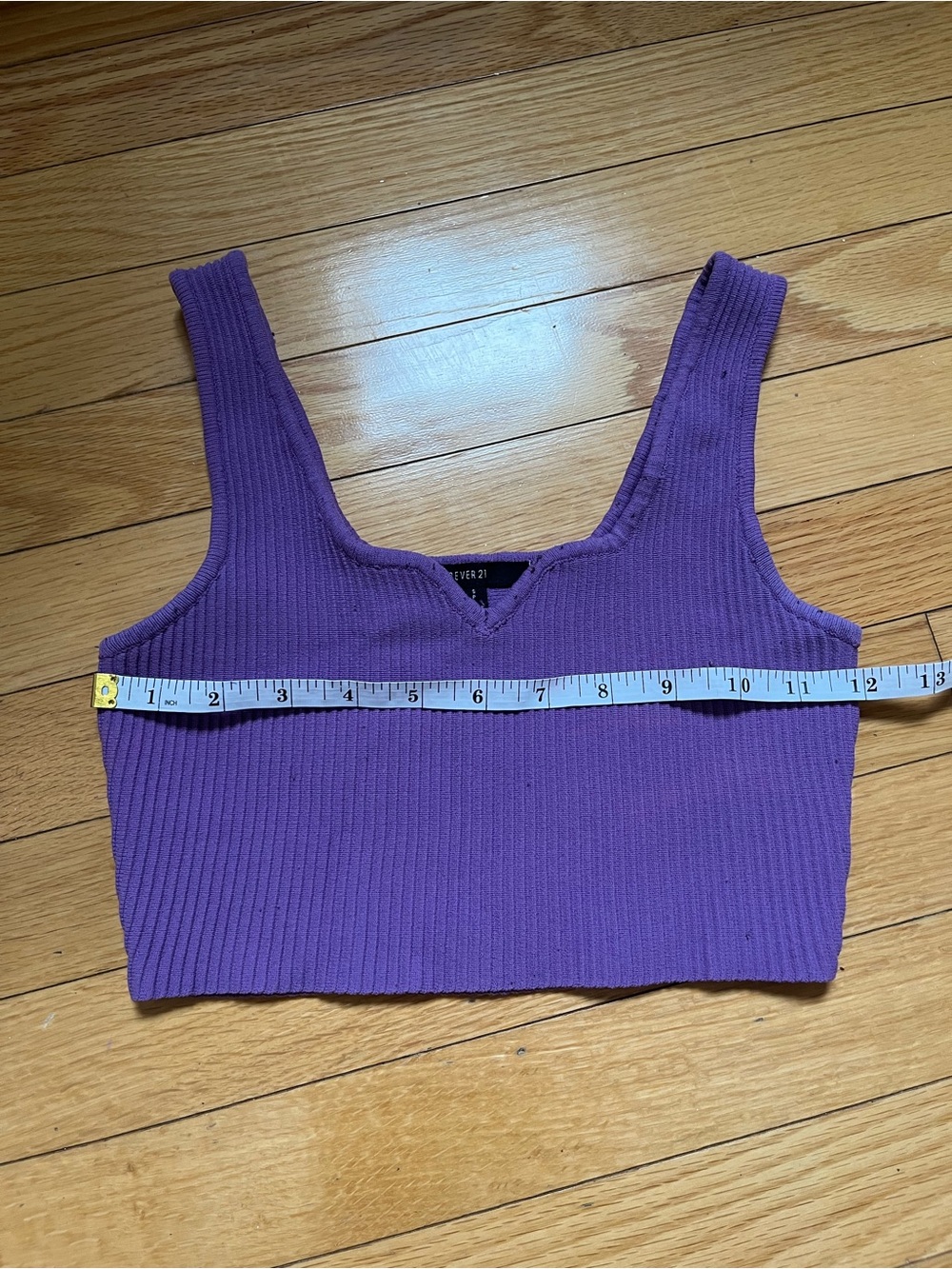 Forever 21 Lavender Ribbed Cropped Tank - Picture 2 of 9